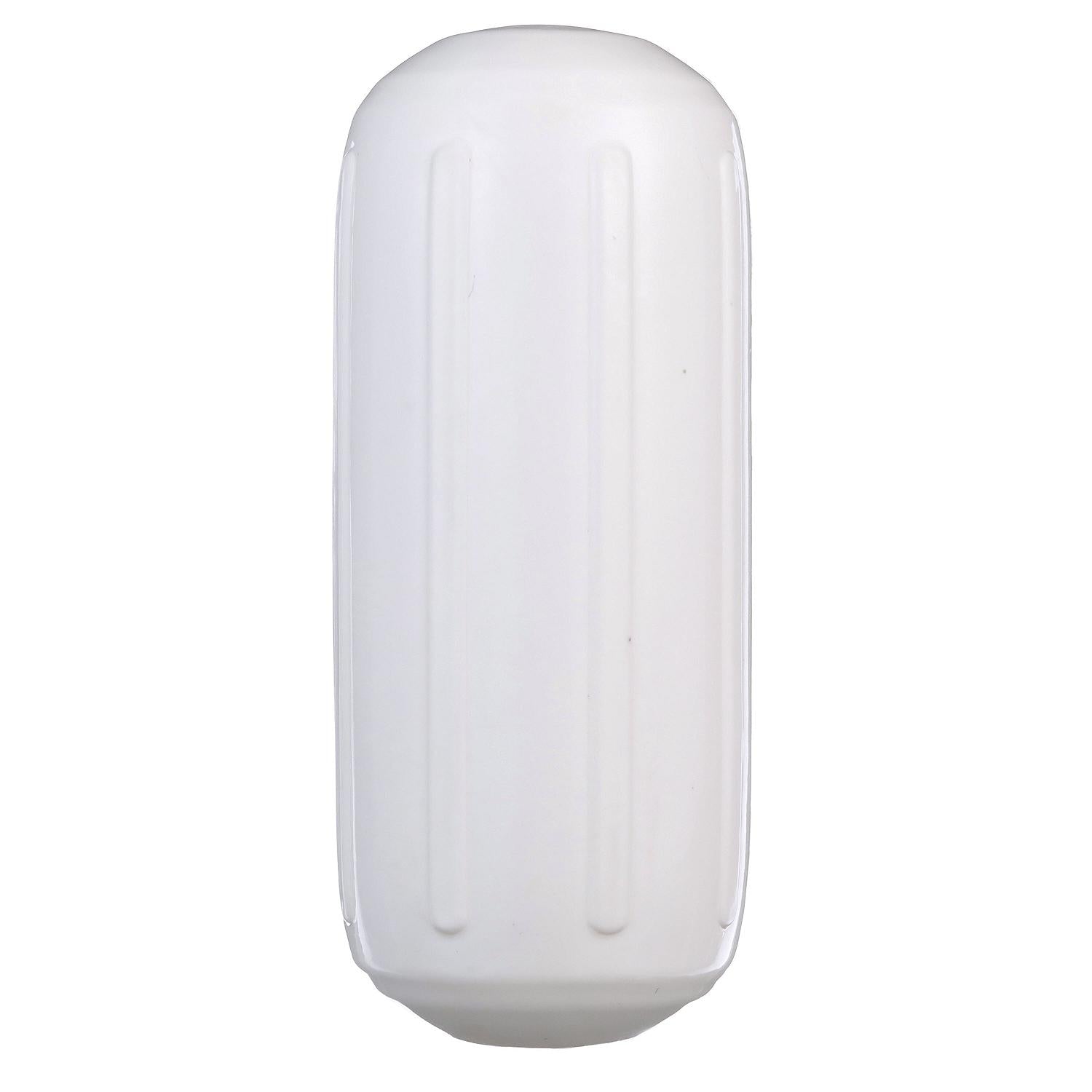 Center Hole Ribbed Fender, White, 6in x 15in