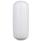 Center Hole Ribbed Fender, White, 6in x 15in