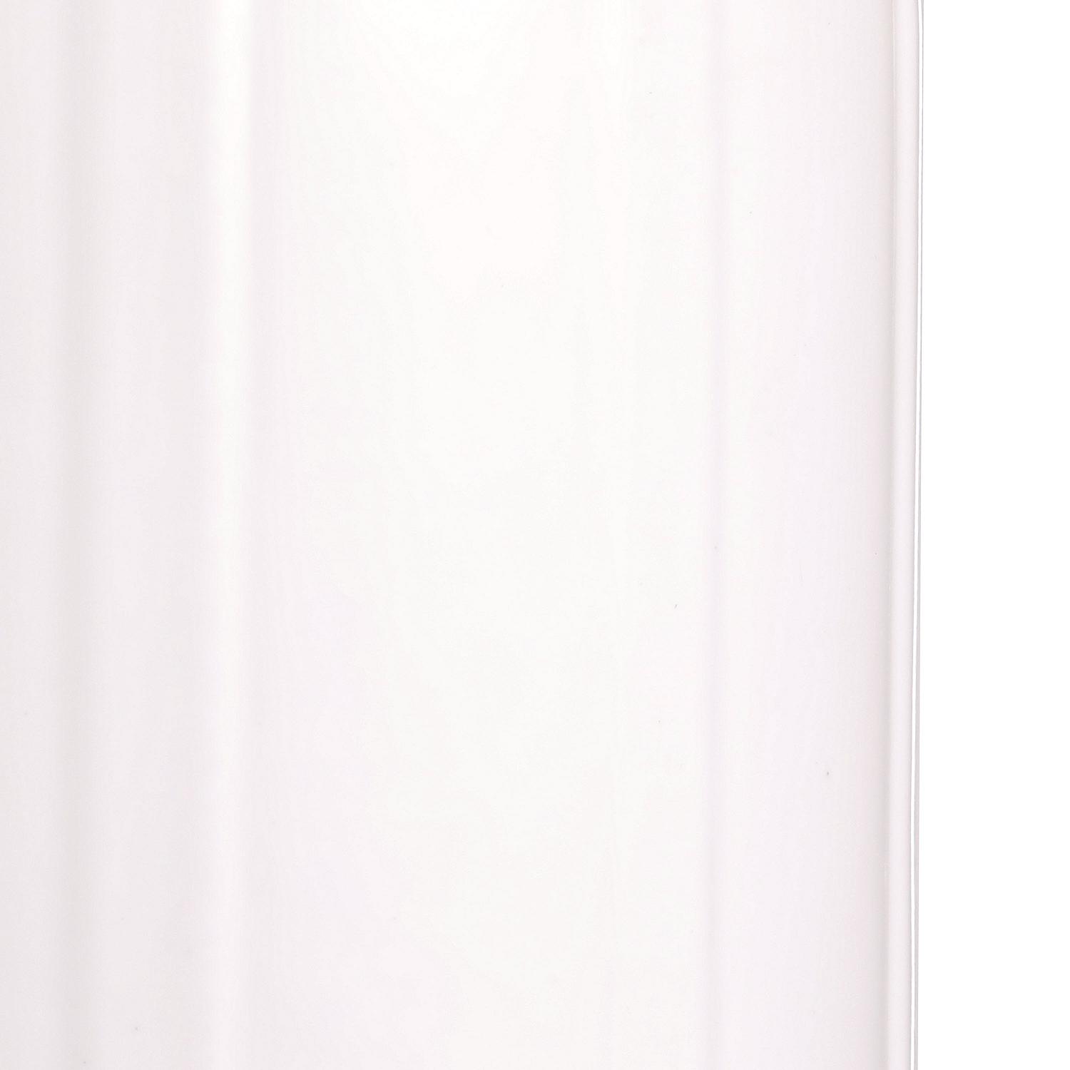 Center Hole Ribbed Fender, White, 8in x 20in
