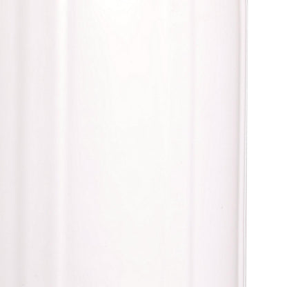 Center Hole Ribbed Fender, White, 8in x 20in