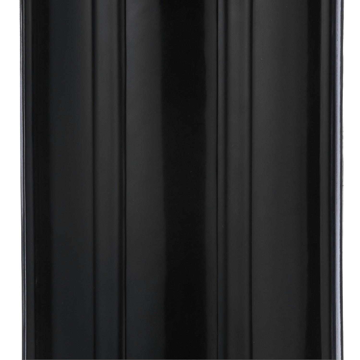 Center Hole Ribbed Fender, Black, 6in x 15in