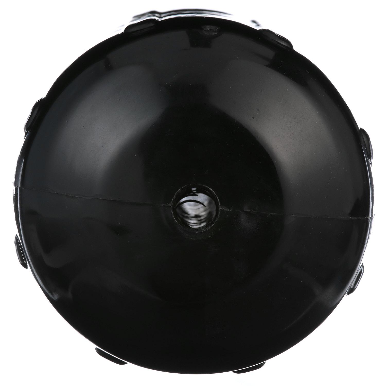 Center Hole Ribbed Fender, Black, 6in x 15in