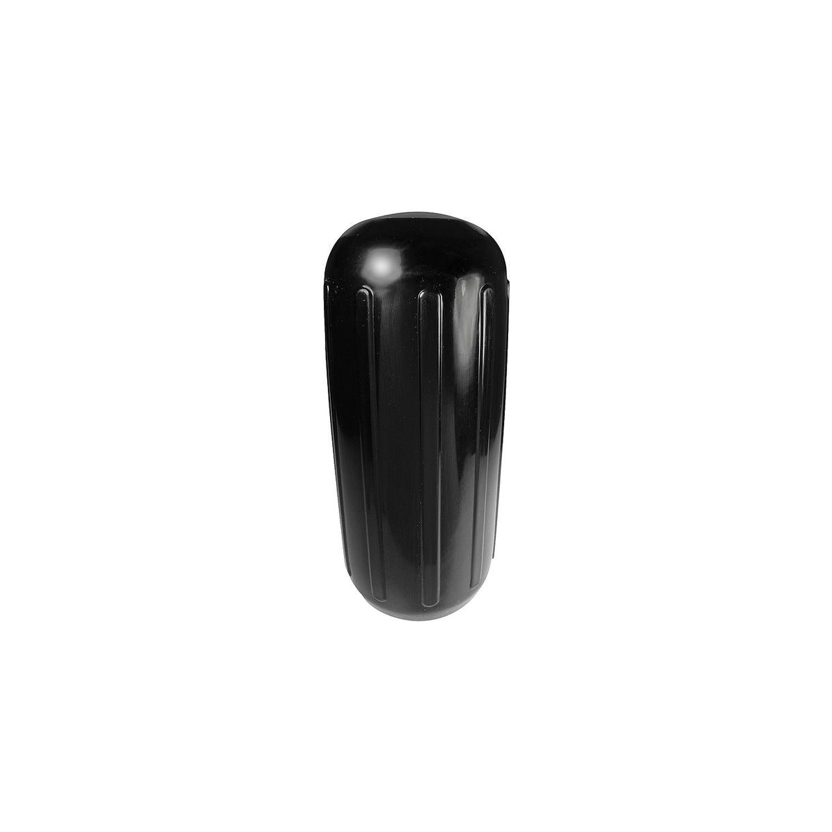 Center Hole Ribbed Fender, Black, 6in x 15in