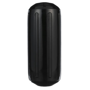 Center Hole Ribbed Fender, Black, 6in x 15in