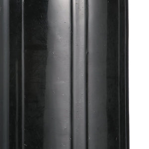 Center Hole Ribbed Fender, Black, 10in x 25in