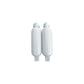 Twin Eye Ribbed Fender Kit, Includes (2) 6.5in x 23in White Fenders & (2) Lines