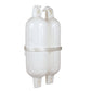 Twin Eye Ribbed Fender Kit, Includes (2) 5.5in x 20in White Fenders & (2) Lines