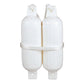 Twin Eye Ribbed Fender Kit, Includes (2) 5.5in x 20in White Fenders & (2) Lines