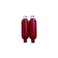 Twin Eye Ribbed Fender Kit, Includes (2) 5.5in x 20in Red Fenders & (2) Lines