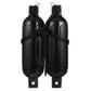 Twin Eye Ribbed Fender Kit, Includes (2) 5.5in x 20in Black Fenders & (2) Lines