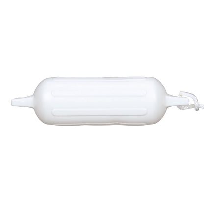 Twin Eye Ribbed Fender Kit, Includes (2) 6.5in x 23in White Fenders & (2) Lines