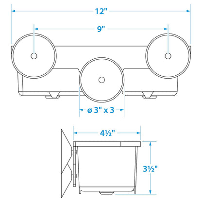 Deluxe Cockpit Organizer w/ Super Suction Cups