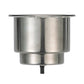 Stainless Steel Recessed Drink Holder w/ Blue LED Light, 4-1/4in