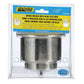 Stainless Steel Recessed Drink Holder w/ Blue LED Light, 4-1/4in