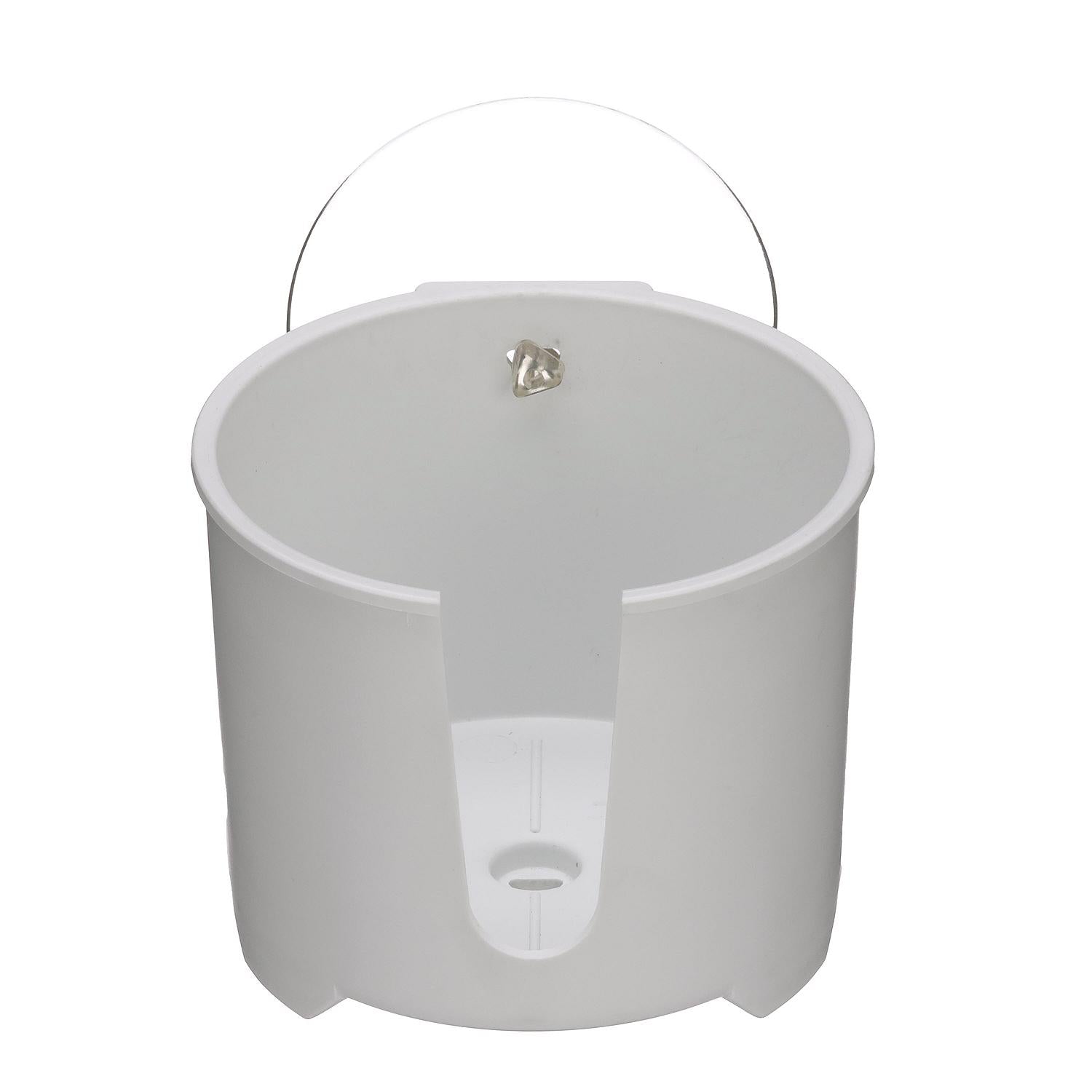 White Drink Holder w/ Large Super Suction Cups, 4-1/2in x 4in