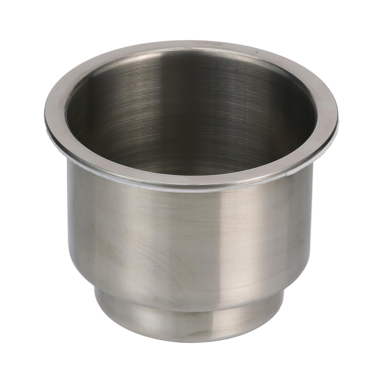 Stainless-Steel Drink Holder w/ 1/4in Drain, 4-5/16in