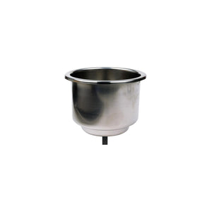 Stainless-Steel Drink Holder w/ 5/8in Drain, 4-5/16in