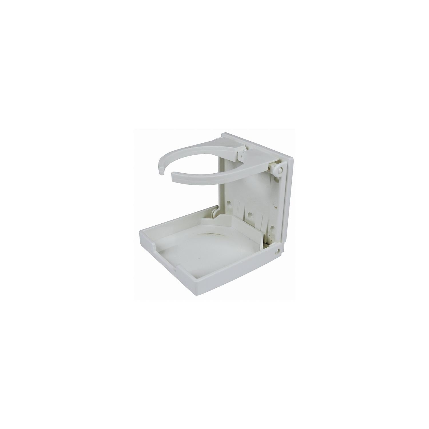 Folding & Adjustable Drink Holder - White