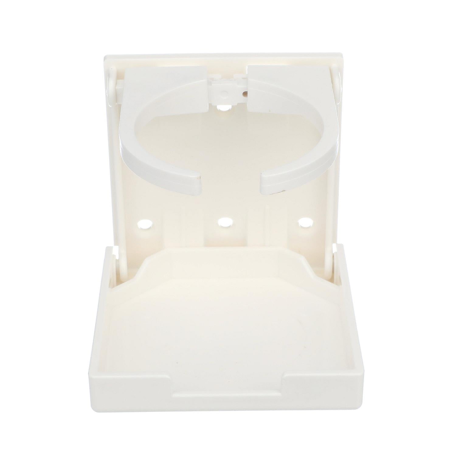 Folding & Adjustable Drink Holder - White