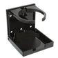 Folding & Adjustable Drink Holder - Black