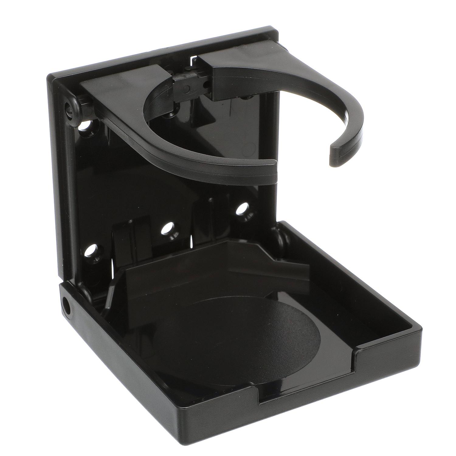 Folding & Adjustable Drink Holder - Black