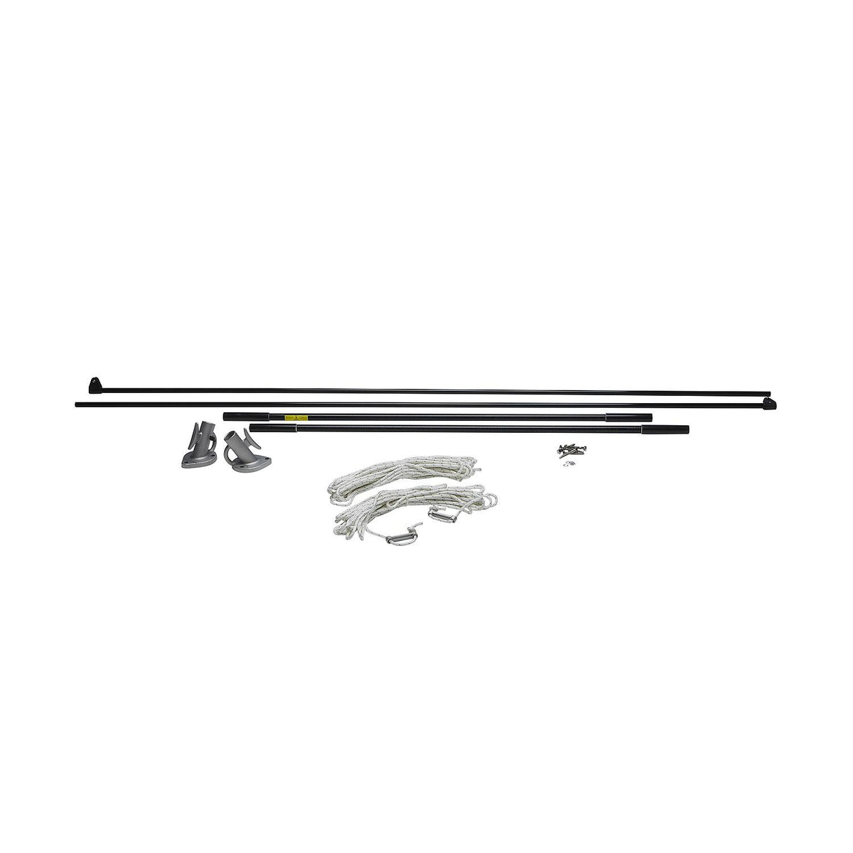 Mooring Whip - 1 Pair - Black, 12ft, 2/PK
