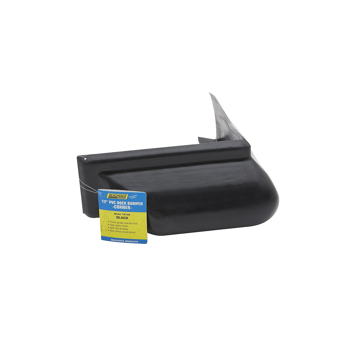 Dock Bumper Corner, 10in, Black