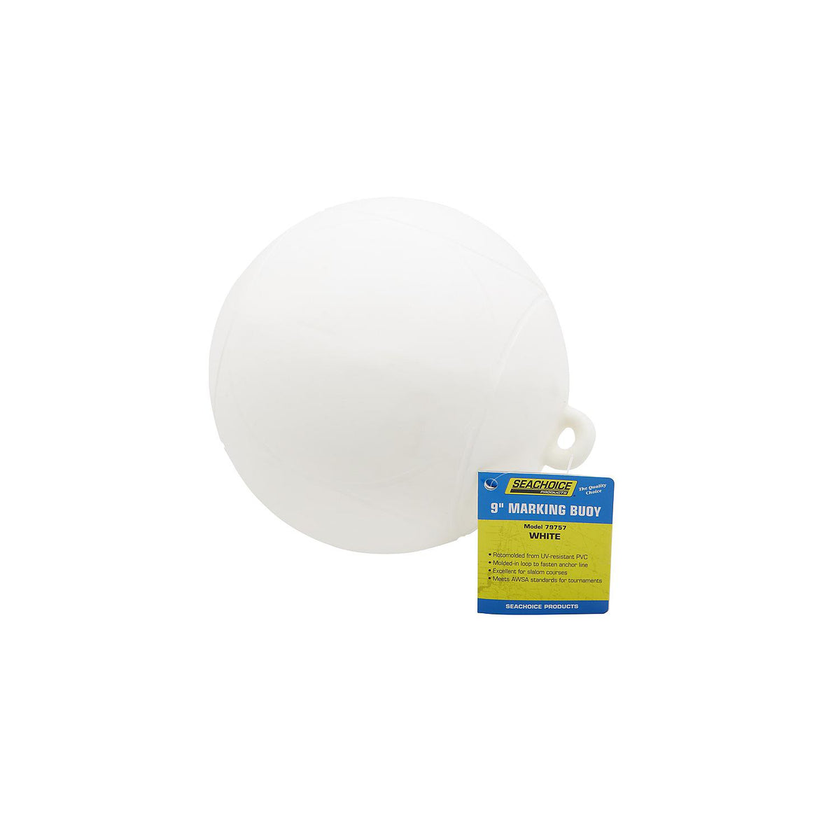 Slalom/Marking Buoy - White, 9in Dia.