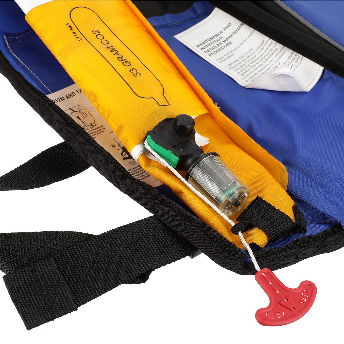 Type V Inflatable PFD 33G Manual/Auto, Blue/Black