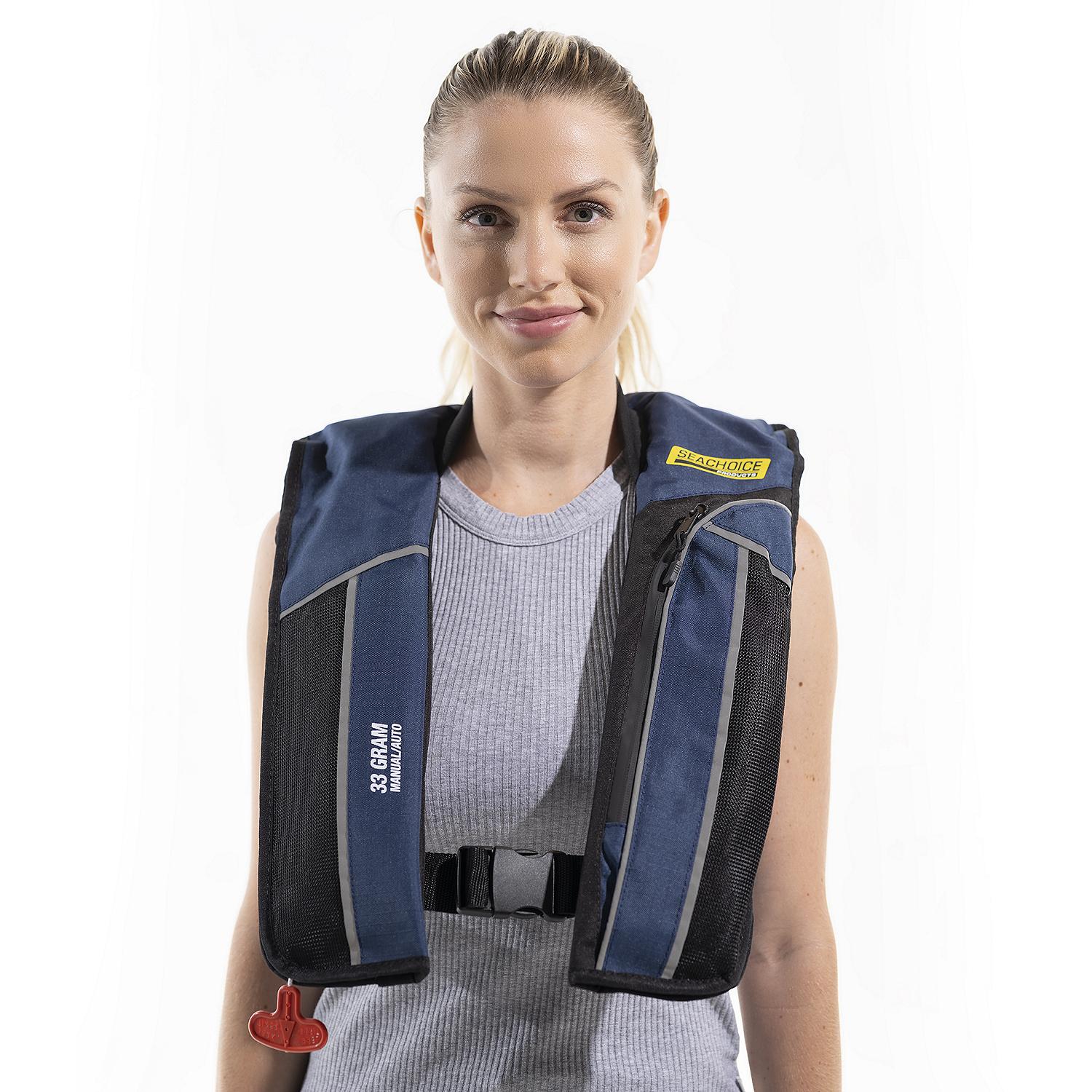 Type V Premium Rip-Stop Inflatable PFD, Adult Universal, Blue