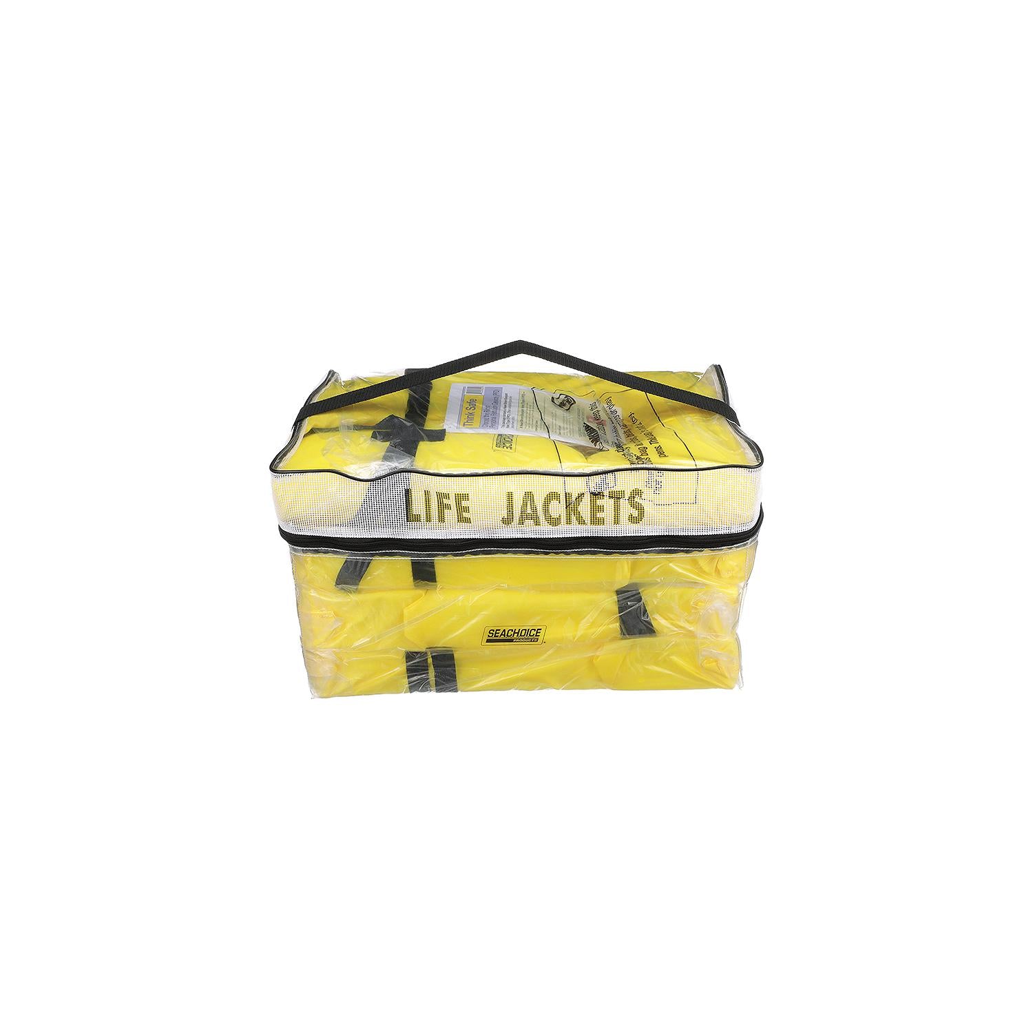 Adult Universal Type II USCGA Life Vests w/Bag, Yellow, 4-Pack, 4/PK