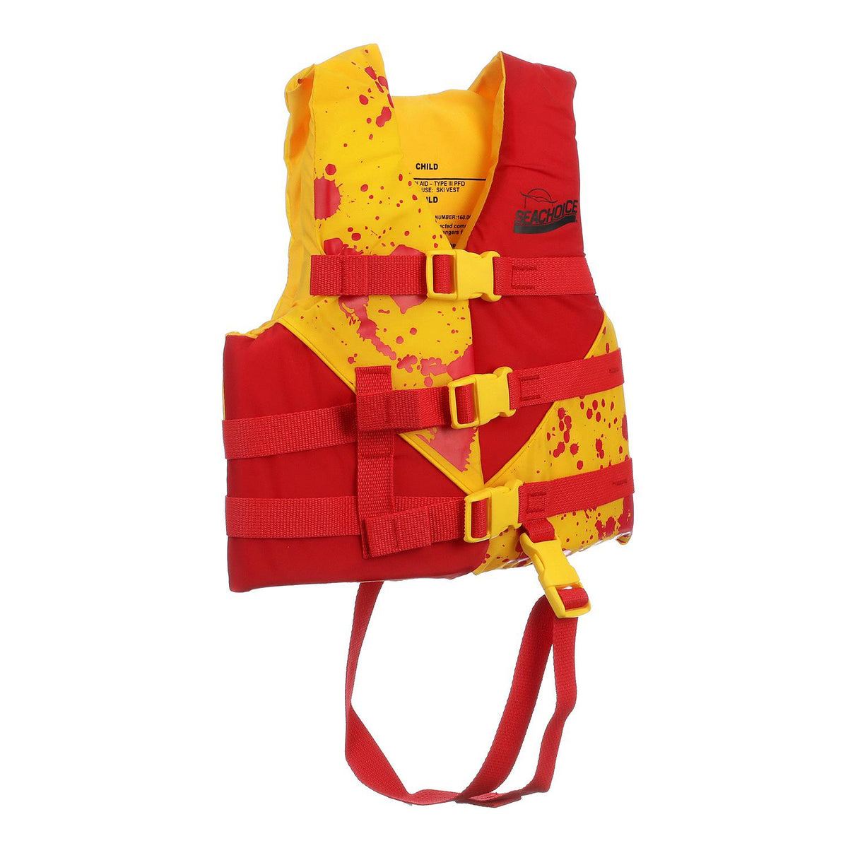 Deluxe General Purpose Life Vest, Red/Yellow, Child