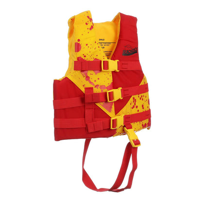 Deluxe General Purpose Life Vest, Red/Yellow, Child