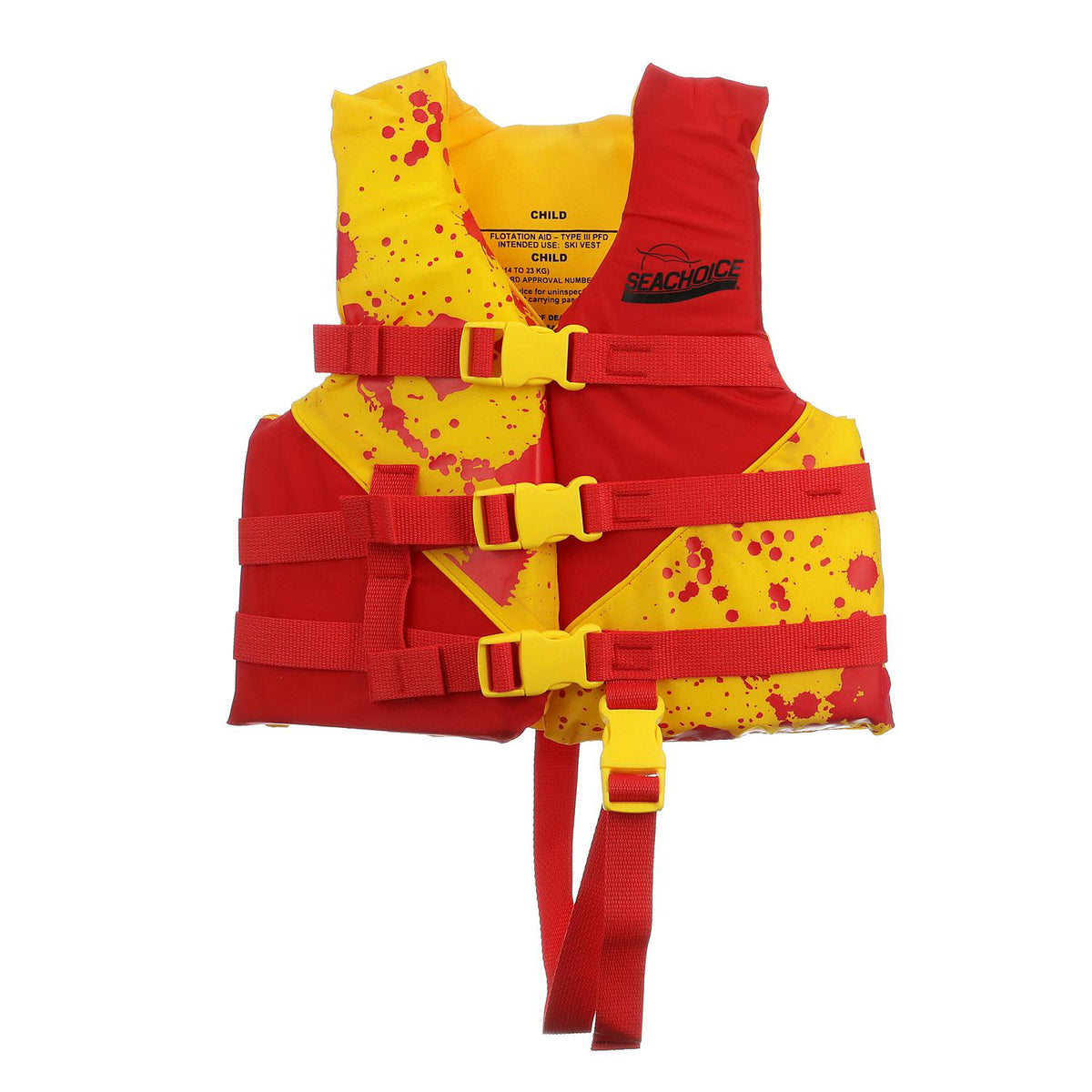 Deluxe General Purpose Life Vest, Red/Yellow, Child