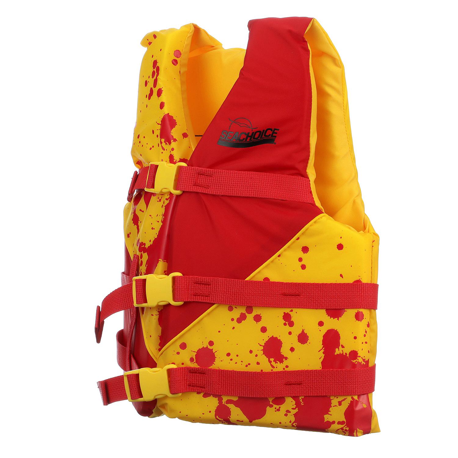 Deluxe General Purpose Life Vest, Red/Yellow, Youth