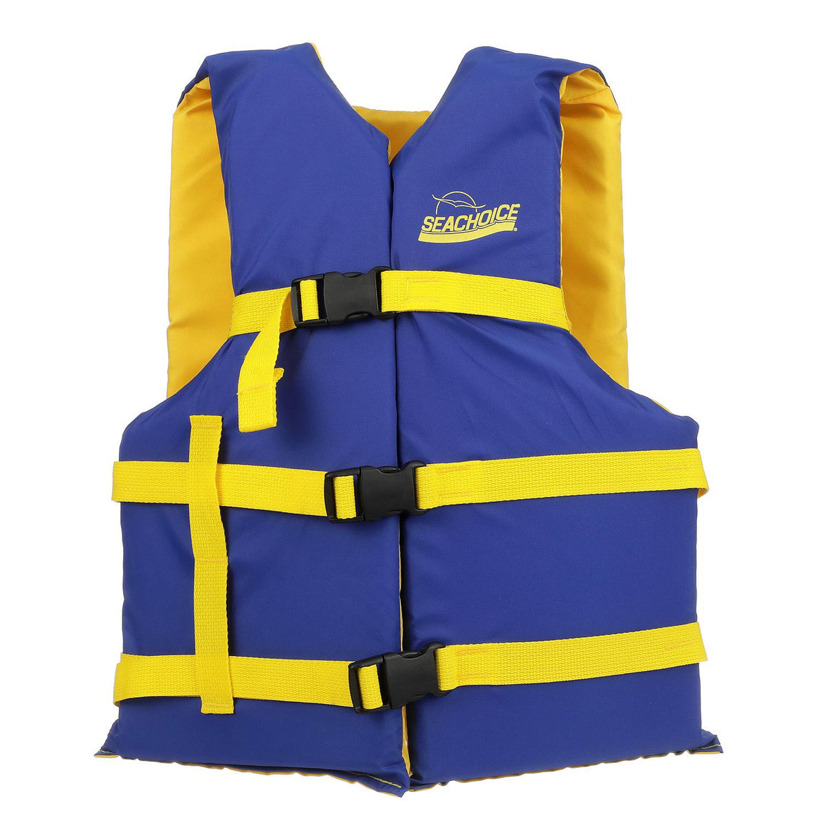 Deluxe General Purpose Life Vest, Blue/Yellow, Adult Universal