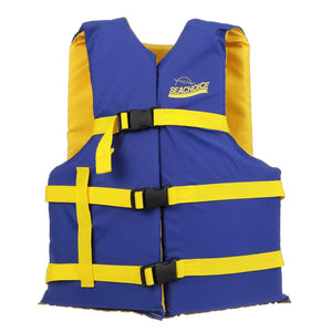 Deluxe General Purpose Life Vest, Blue/Yellow, Adult Universal
