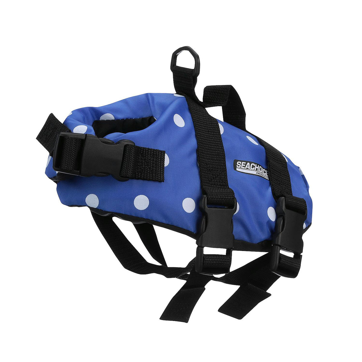 Dog Life Vest - Blue Polka Dot, XXS
