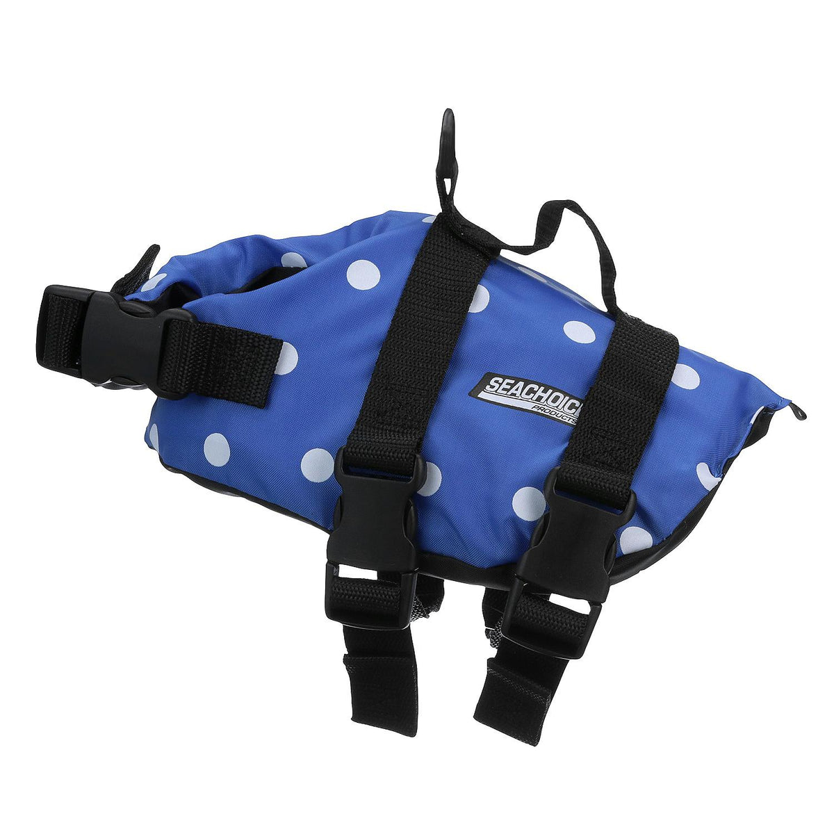 Dog Life Vest - Blue Polka Dot, XXS