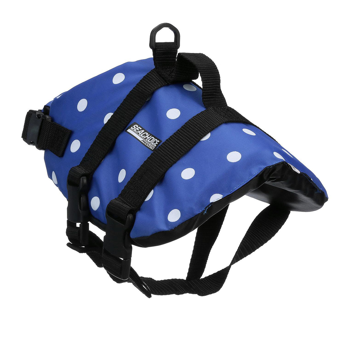 Dog Life Vest - Blue Polka Dot, XS