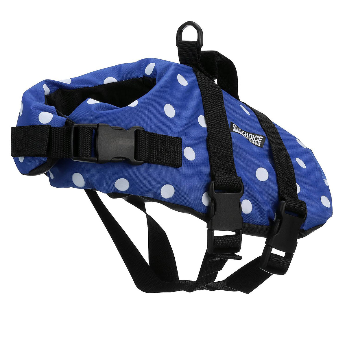 Dog Life Vest - Blue Polka Dot, XS