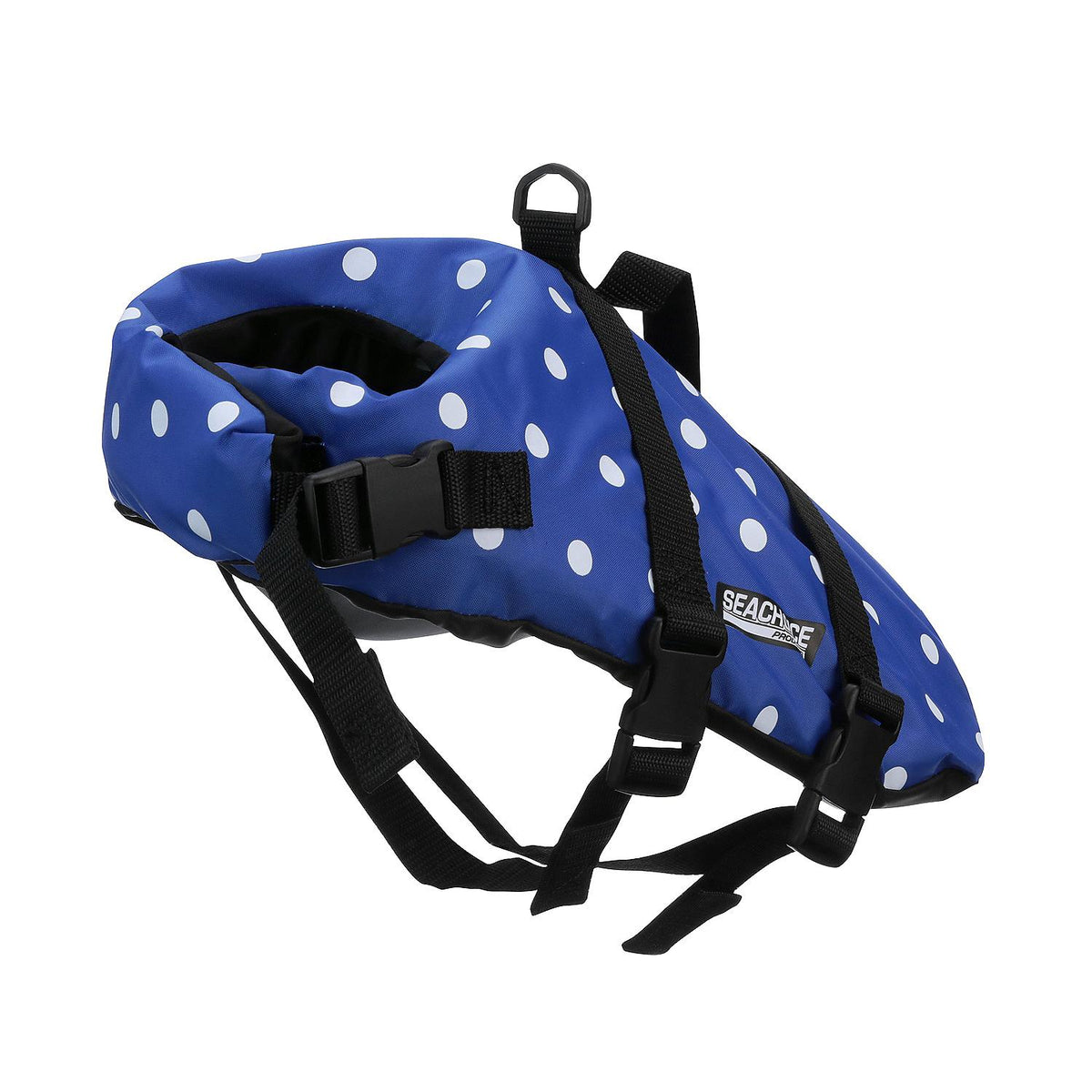 Dog Life Vest - Blue Polka Dot, Sm