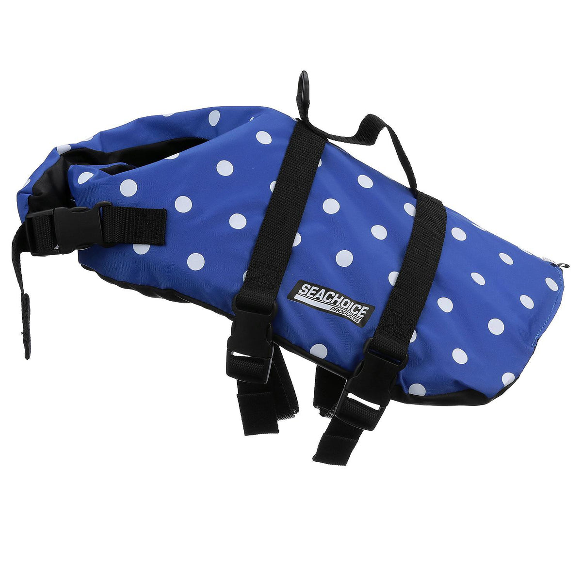 Dog Life Vest - Blue Polka Dot, Sm
