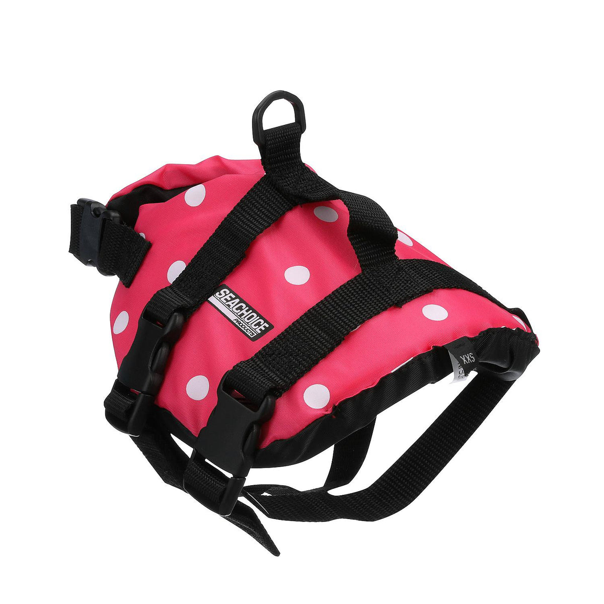 Dog Life Vest - Pink Polka Dot, XXS