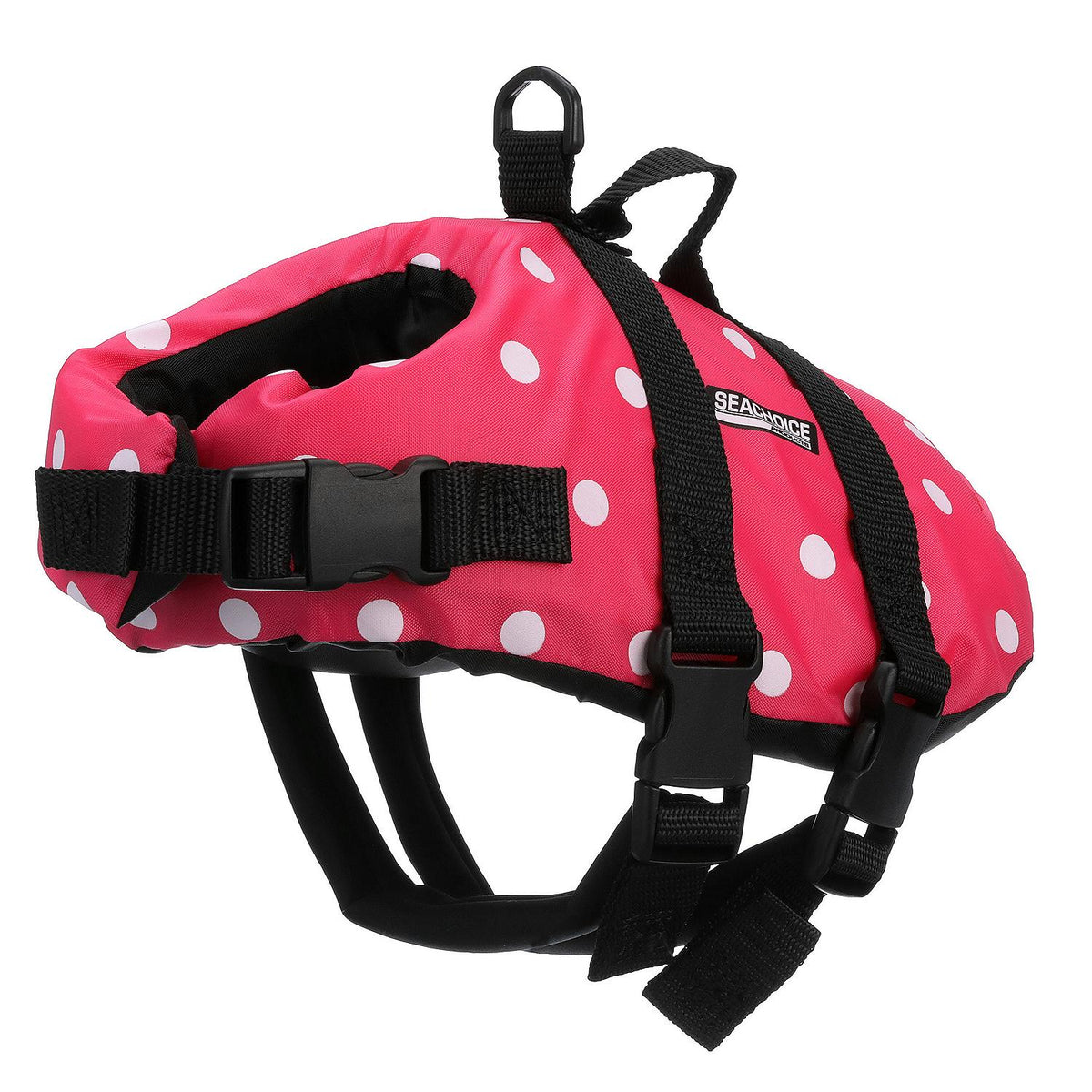 Dog Life Vest - Pink Polka Dot, Sm