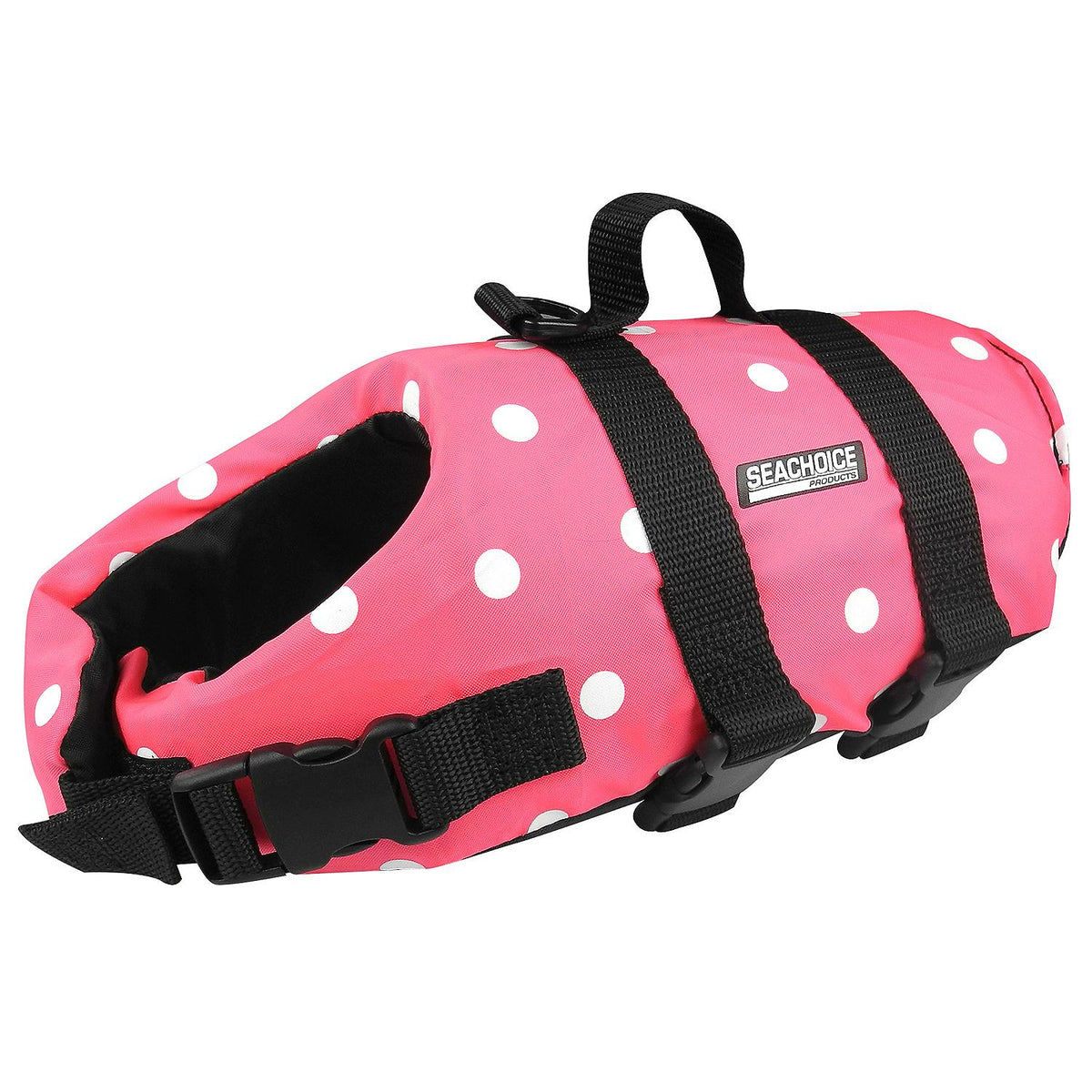 Dog Life Vest - Pink Polka Dot, Sm