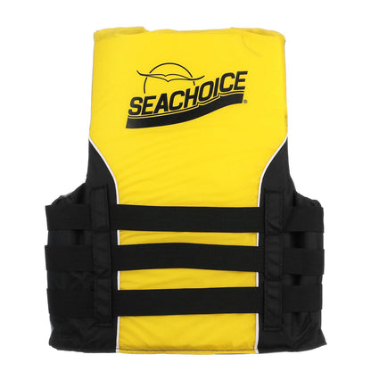 Deluxe 4-Belt Ski Vest - Yellow/Black, Sm/Md