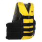 Deluxe 4-Belt Ski Vest - Yellow/Black, Lg/XL