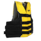 Deluxe 4-Belt Ski Vest - Yellow/Black, XXL/XXXL