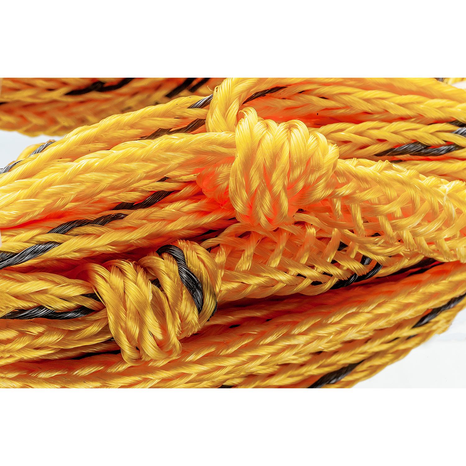 Water Ski Tow Rope, 75ft, 12in Handle w/ Textured Rubber Grip